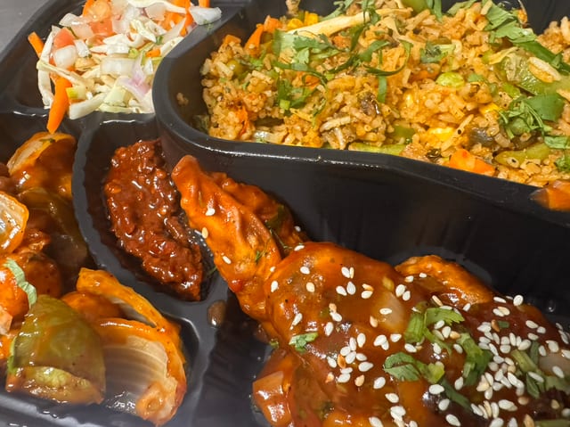 Indo-Chinese Appetizer/Lunch Box.